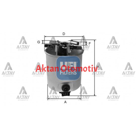 YAKIT FİLTRESİ (MAZOT) LOGAN / LOGAN MCV / SANDERO 1.5DCI SENSÖRLÜ